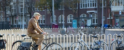 Bicycle Parking spot infrastructure in Amsterdam